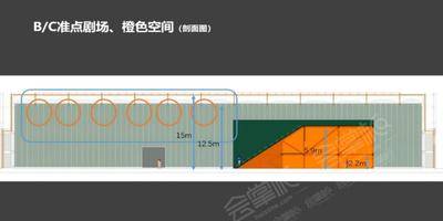 北京首创郎园Station橙色空间场地尺寸图13